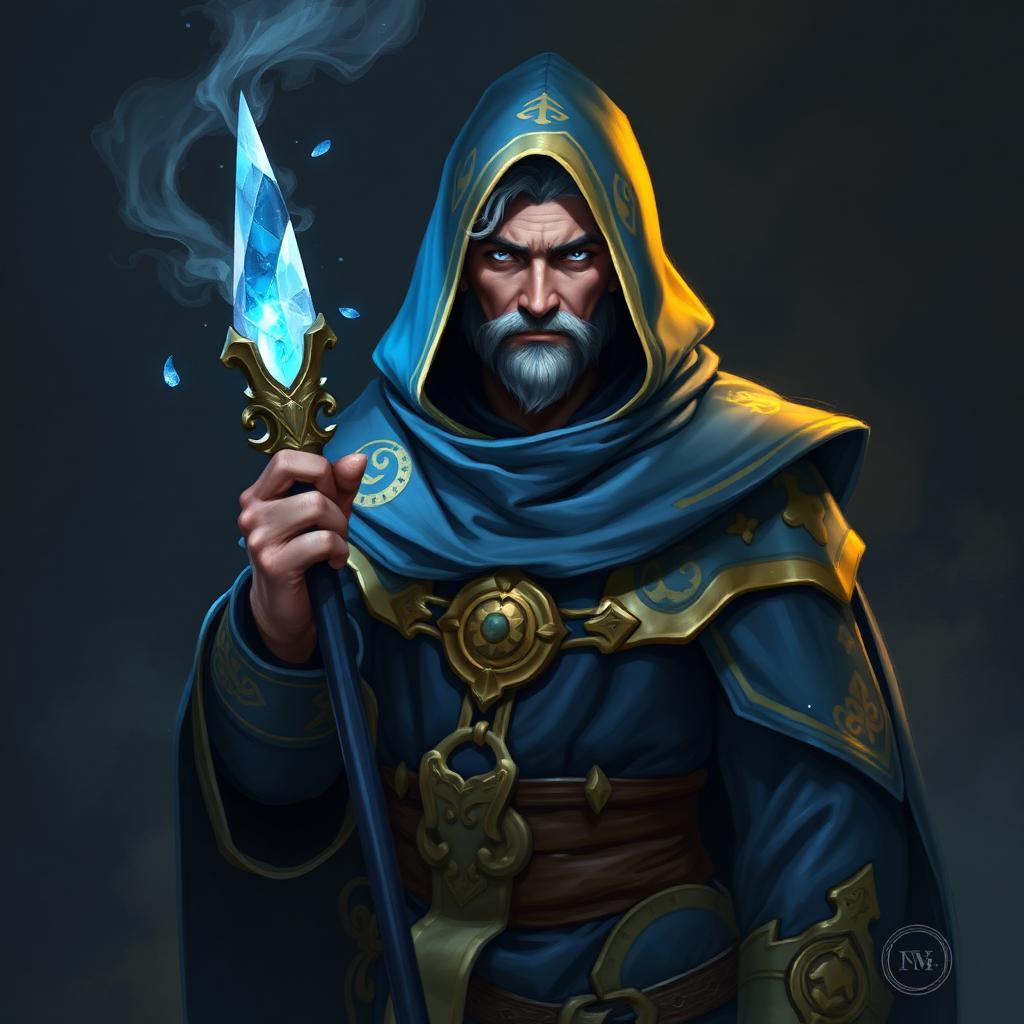 Retrato de Arcanista, arquétipo jogável de Aetherfall Online