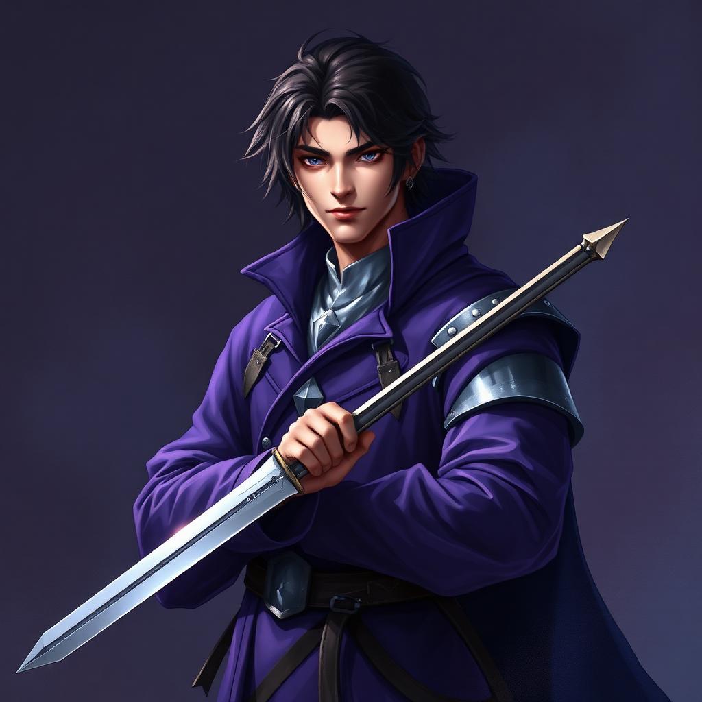 Retrato de Espadachim, arquétipo jogável de Aetherfall Online