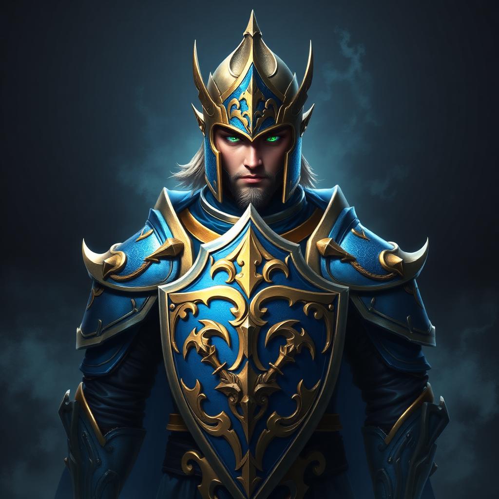 Retrato de Guardião, arquétipo jogável de Aetherfall Online