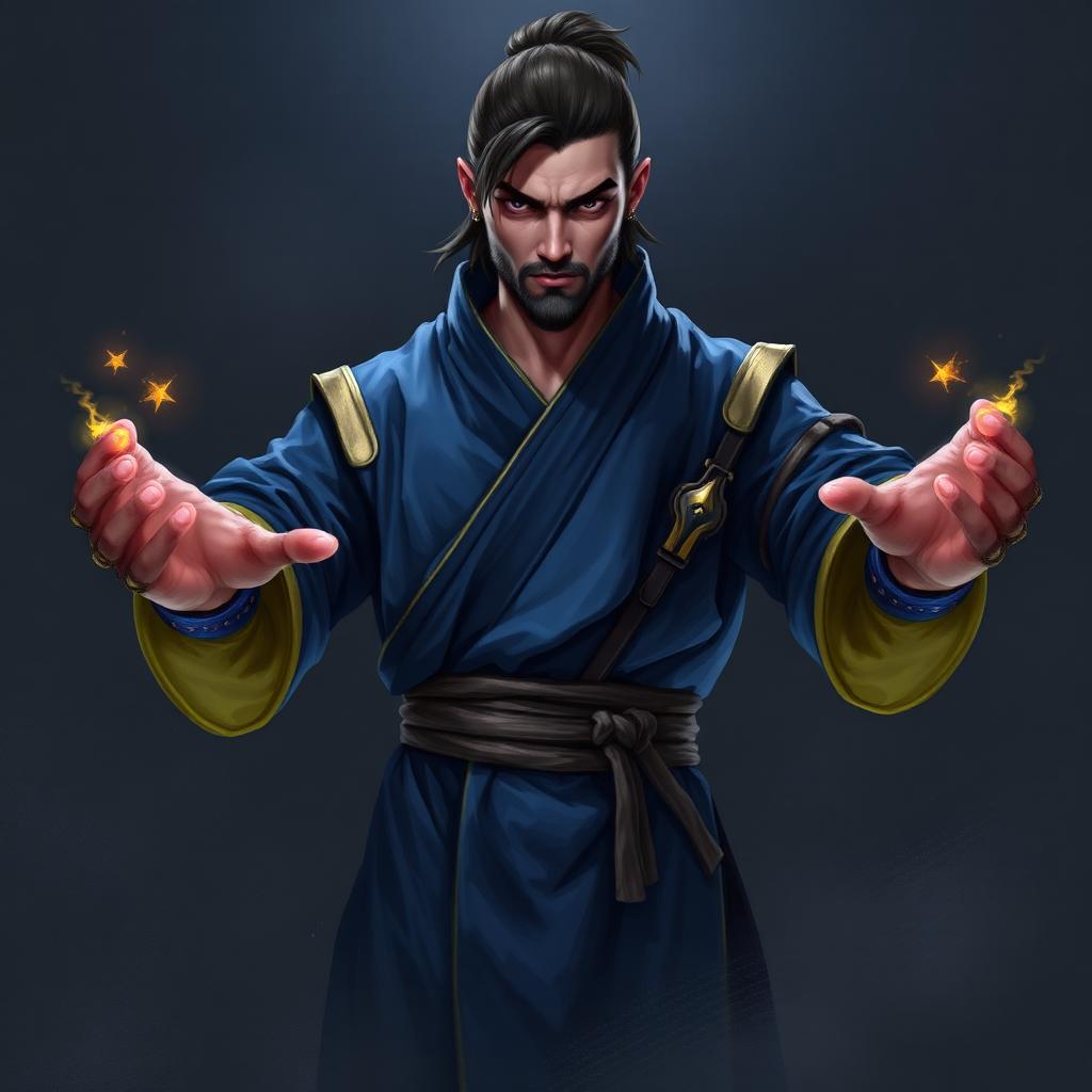 Retrato de Punho da Aurora, arquétipo jogável de Aetherfall Online